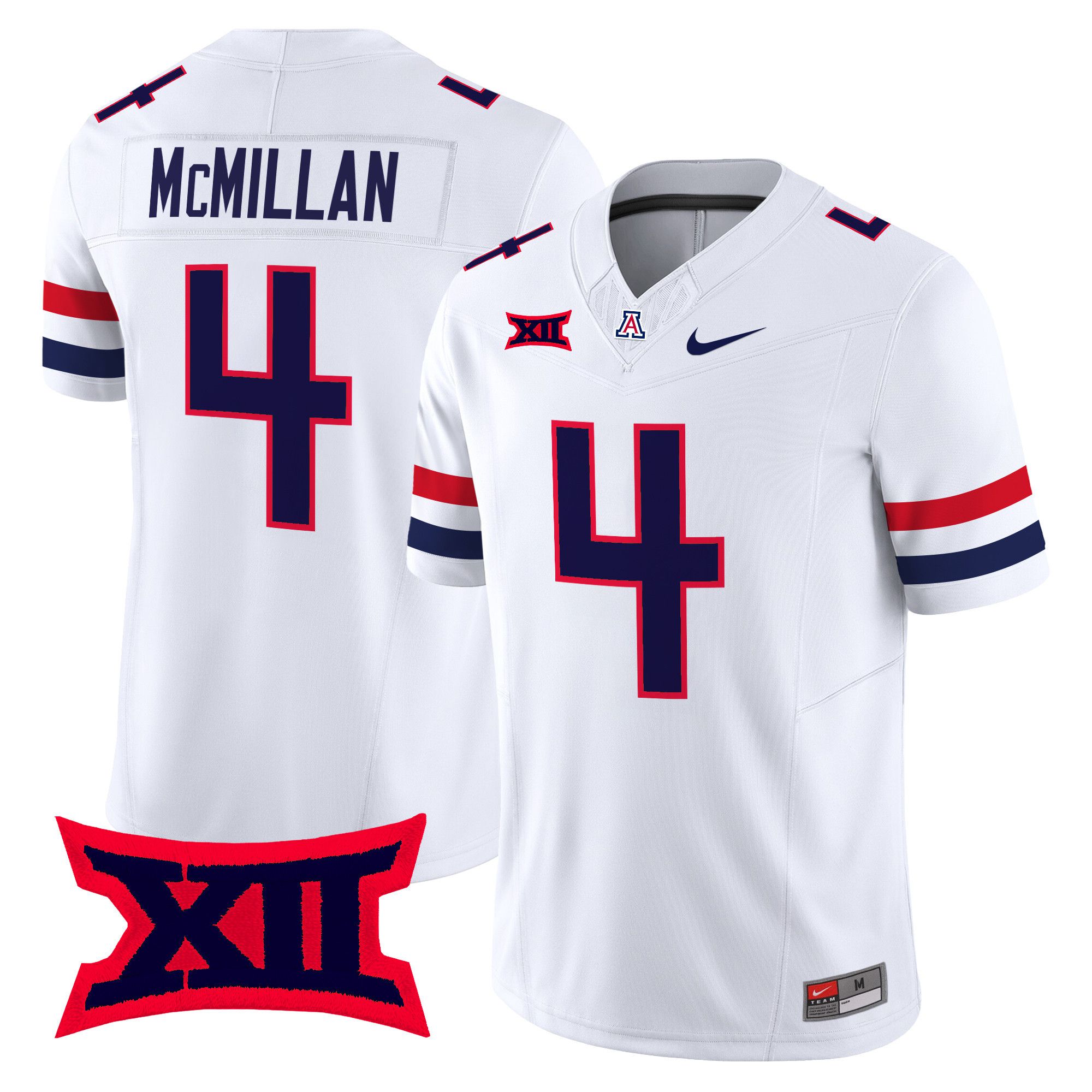 Men Arizona Wildcats #4 Mcmillan White Nike 2024 Vapor Limited NCAA Jersey